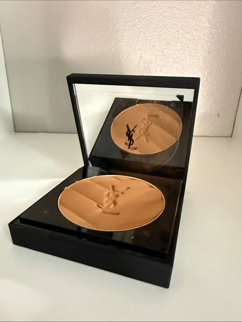 S YSL All Hours Hyper Bronze Bronzer Bronzong Powder Compact #2 Buff Dune $65